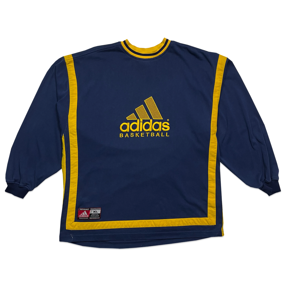 Sweatshirt - Adidas Basketball - Bleu