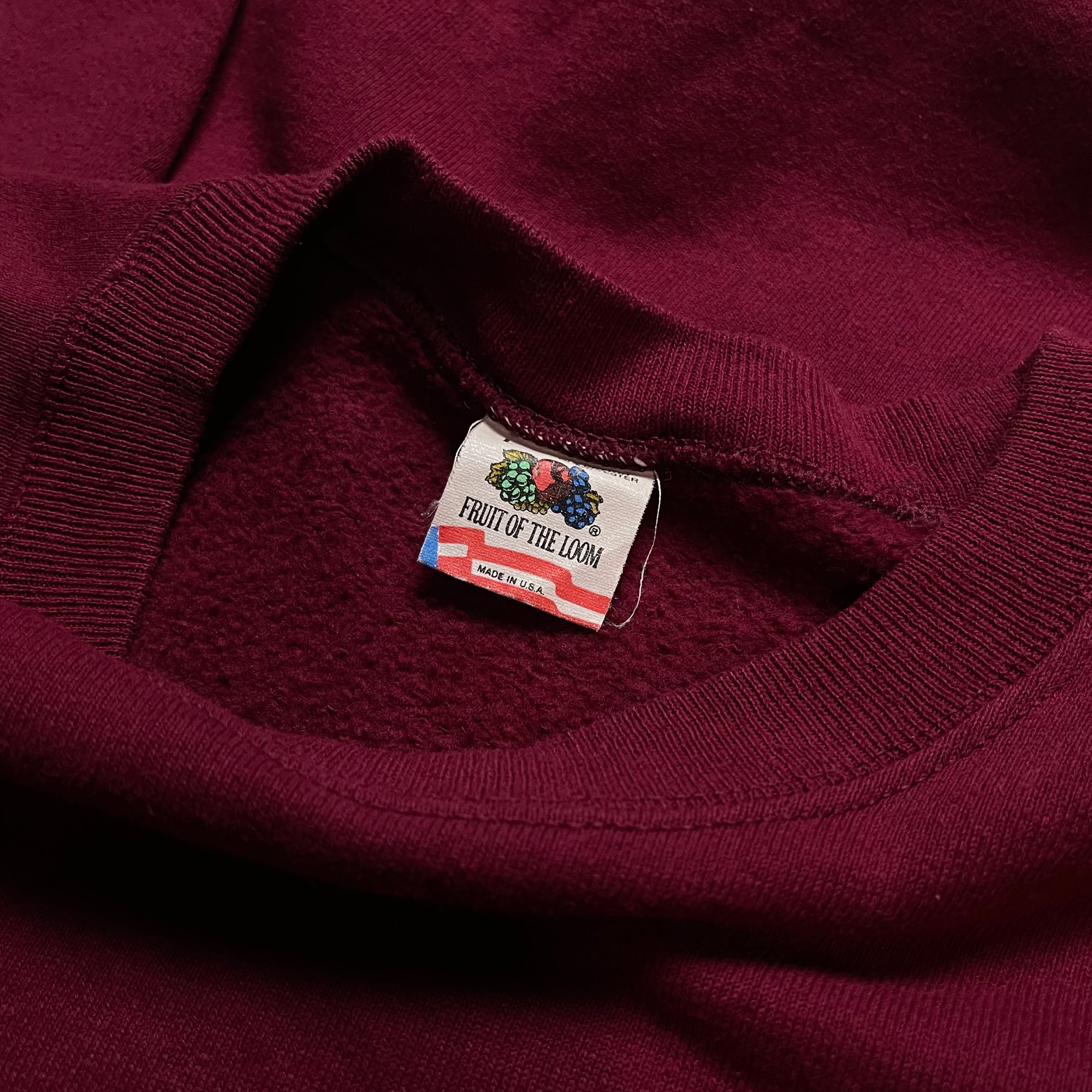 Sweatshirt - Fruit Of The Loom - Bordeaux