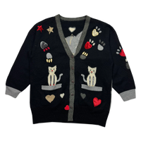 Cardigan - Funny - Noir