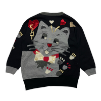Cardigan - Funny - Noir