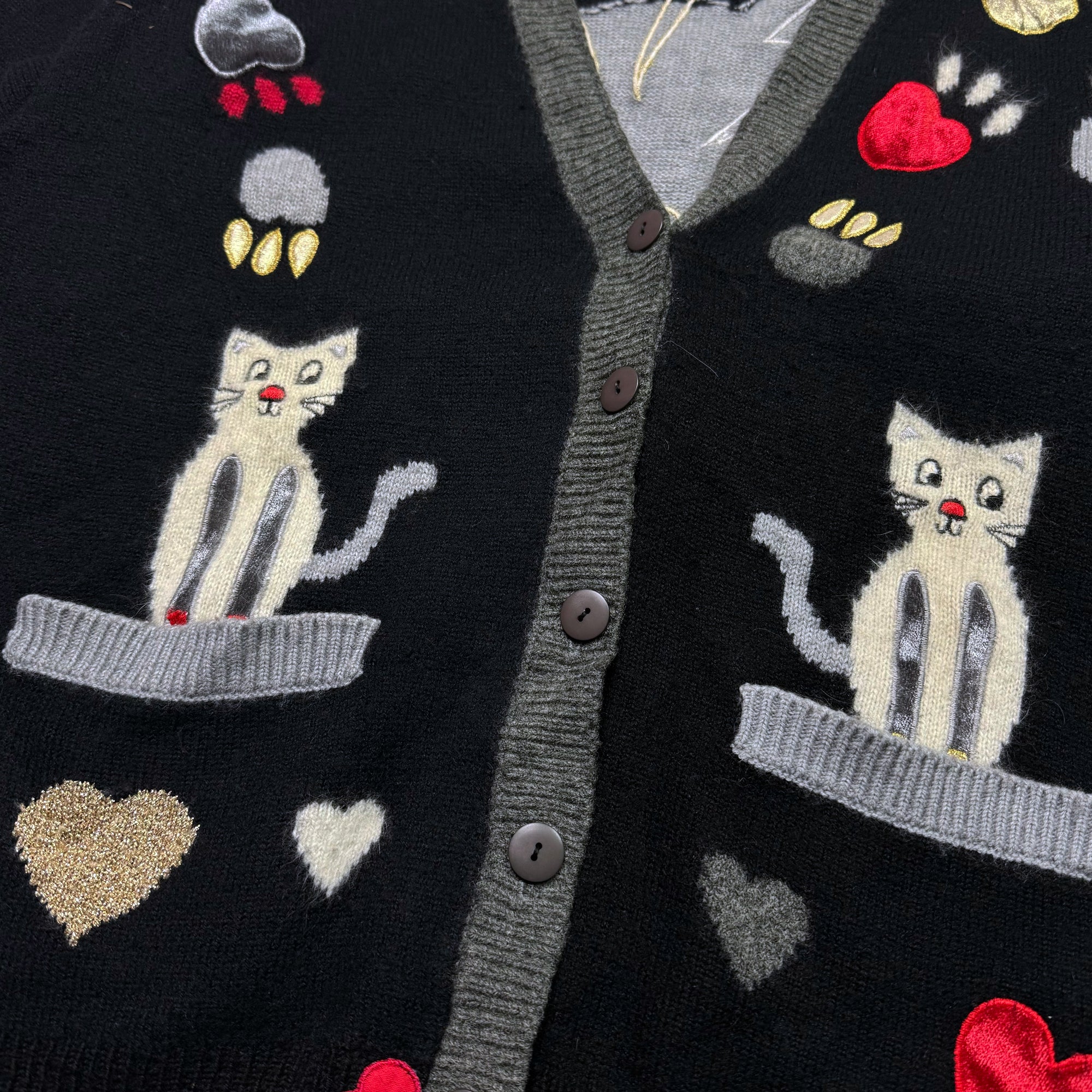 Cardigan - Funny - Noir