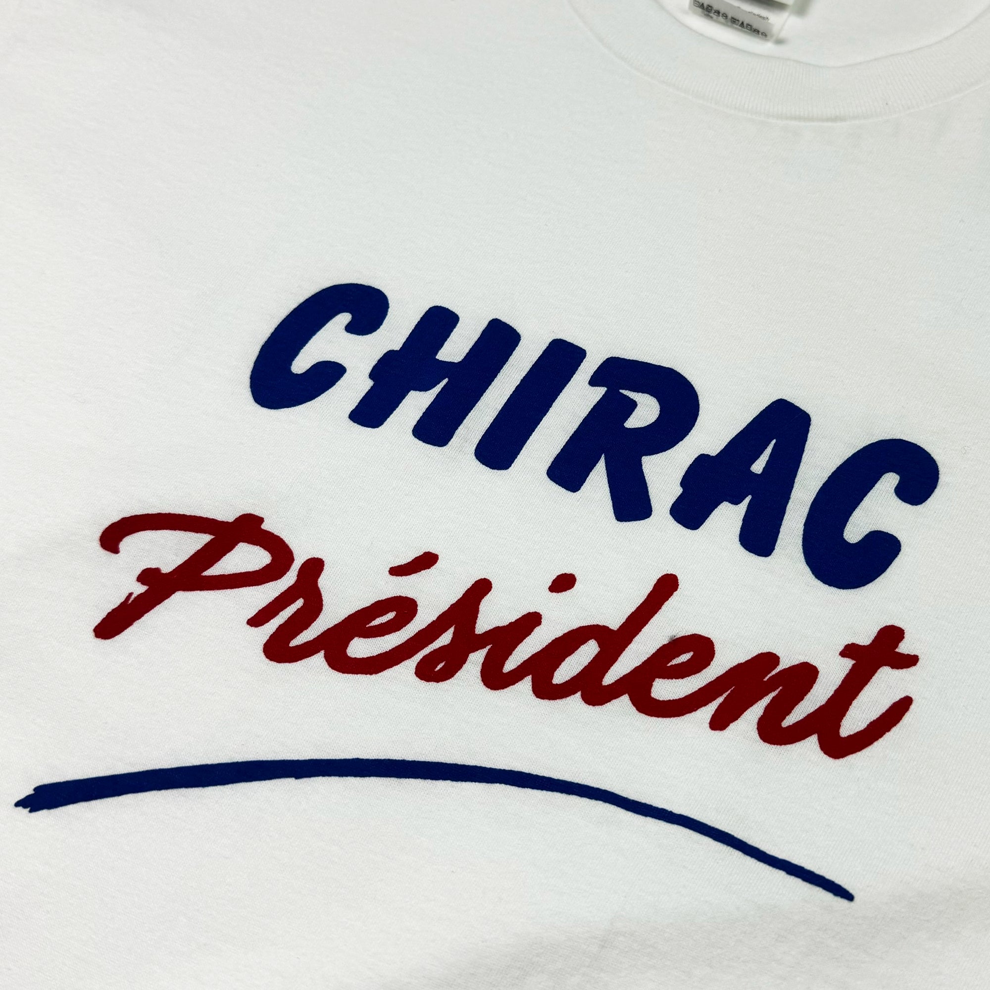 T-shirt - Chirac President - Blanc