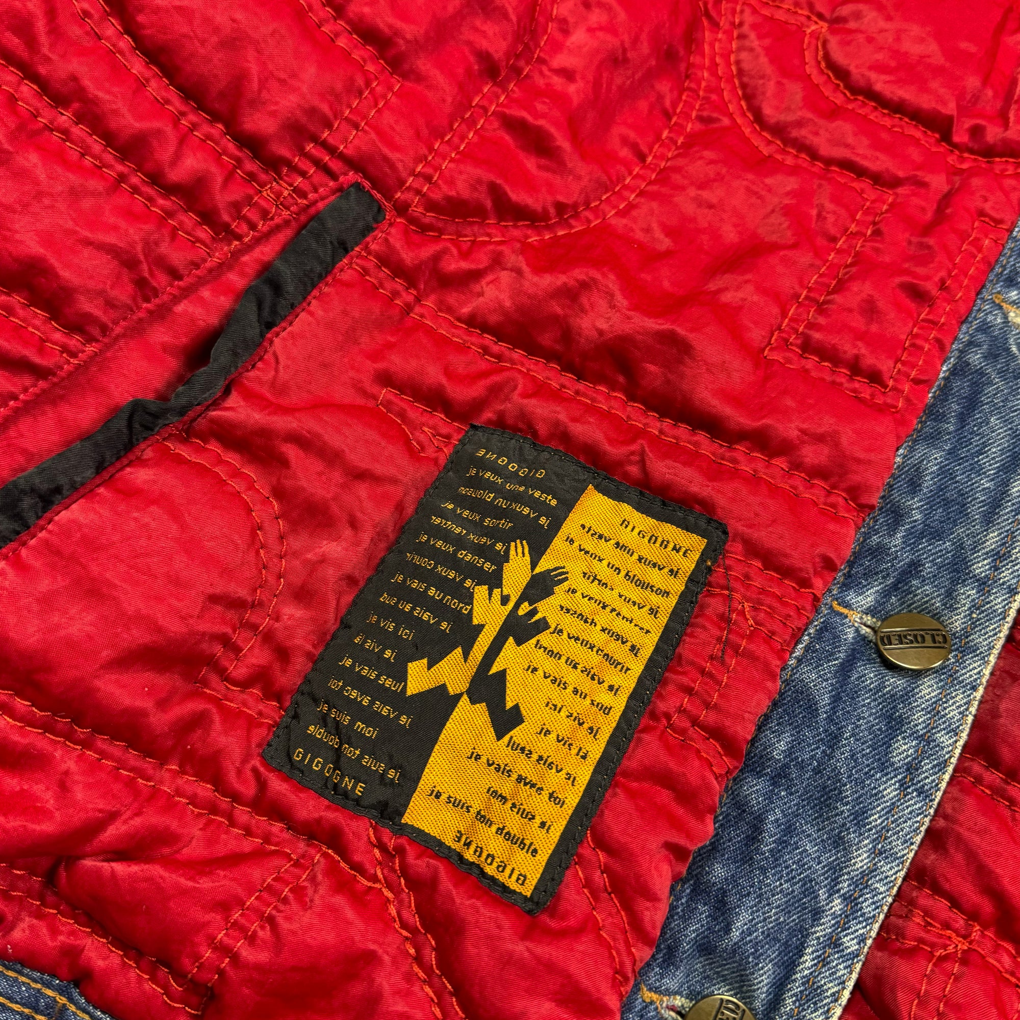 Veste en Jean - Closed Marithé + François Girbaud - Rouge