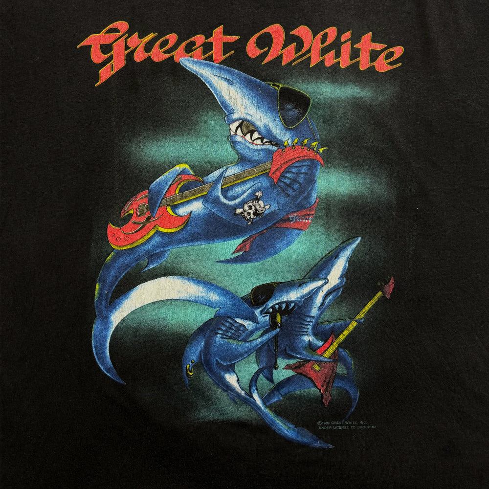 T-shirt Great White Tour 1989 - Black