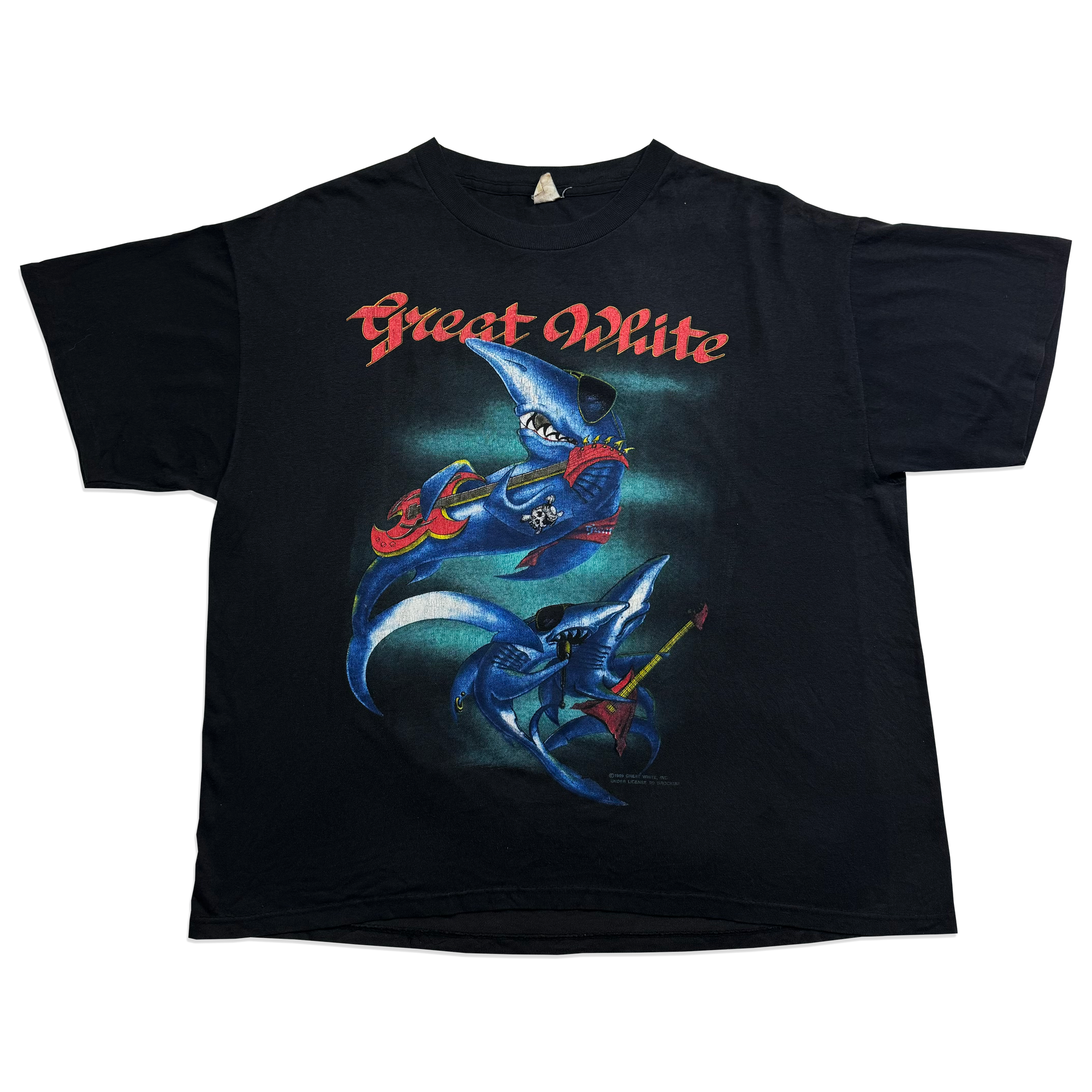T-shirt Great White Tour 1989 - Black
