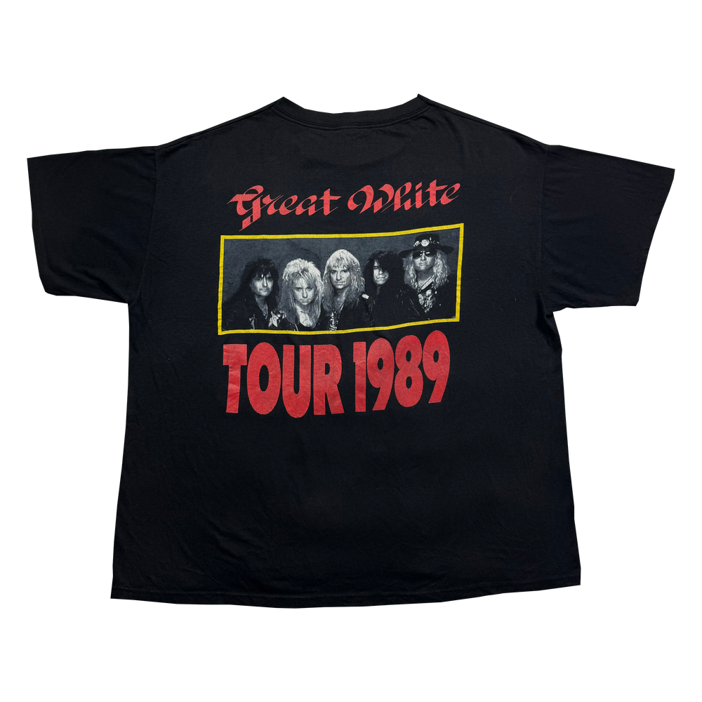 T-shirt Great White Tour 1989 - Black