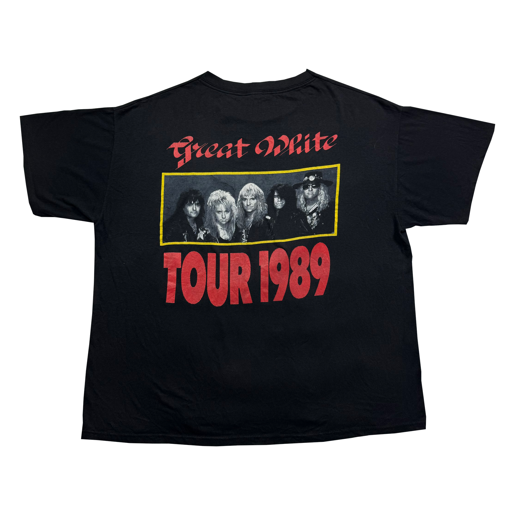 T-shirt Great White Tour 1989 - Black