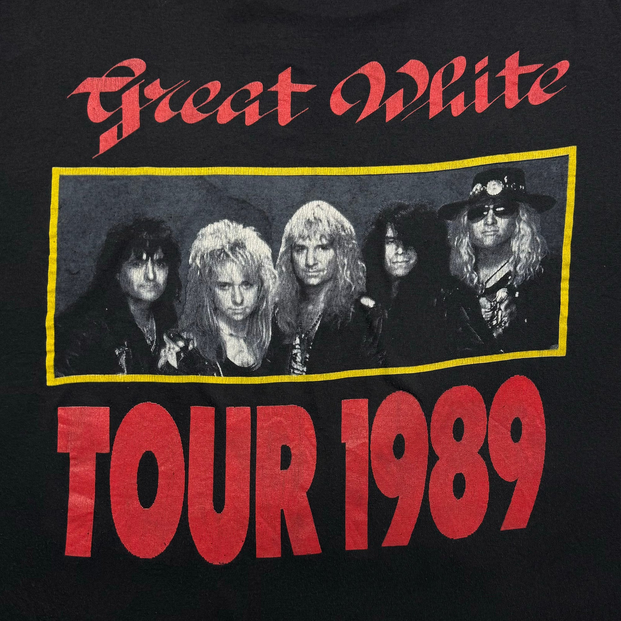 T-shirt Great White Tour 1989 - Black