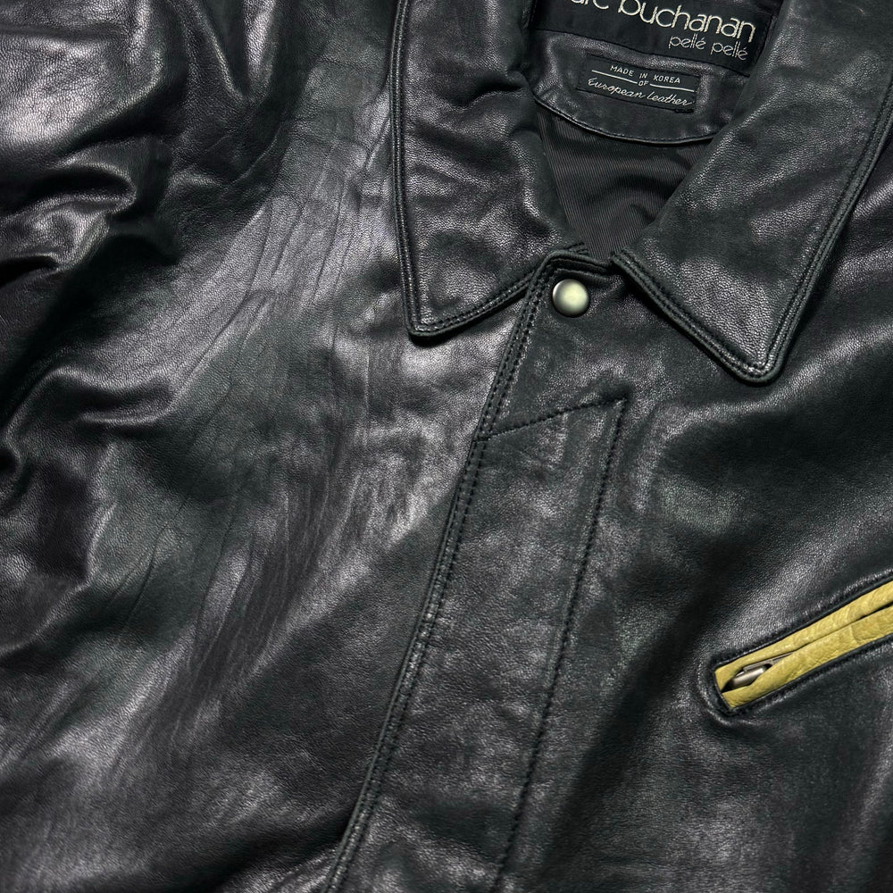 Veste en cuir - Marc Buchanan - Noir