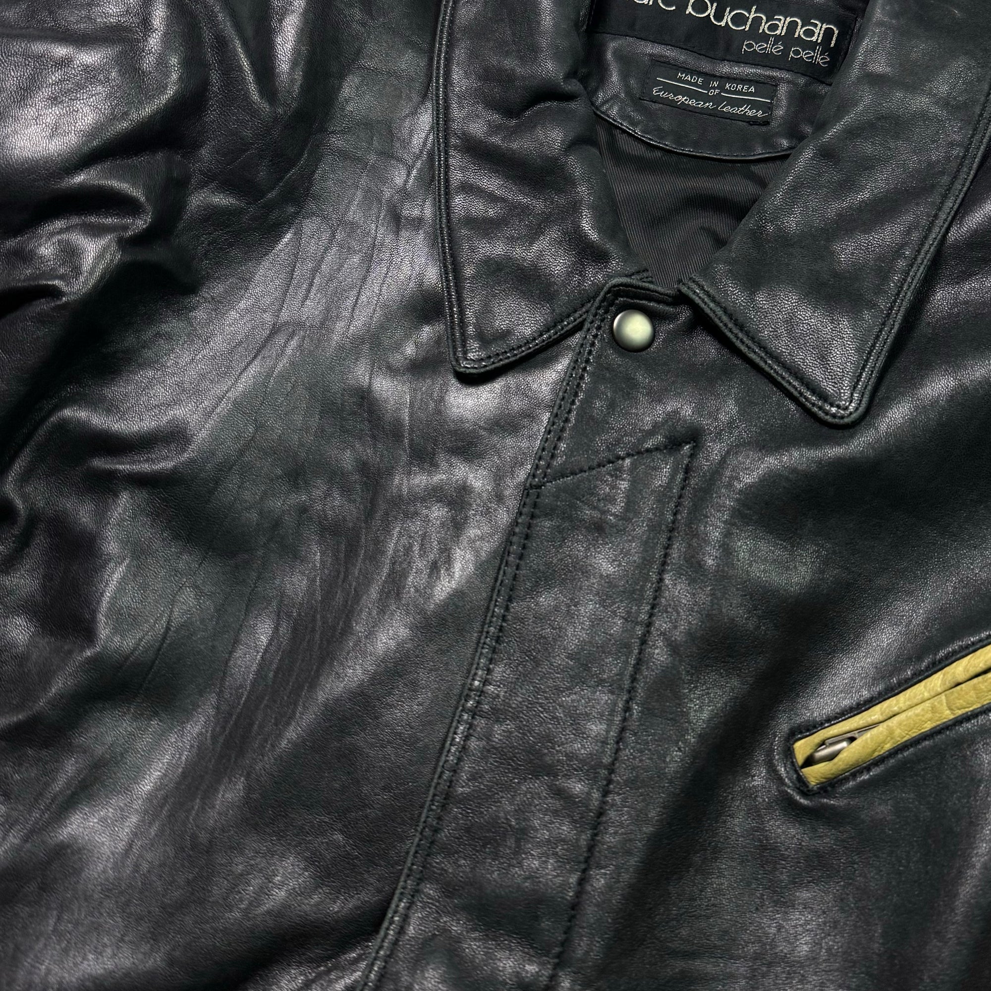 Veste en cuir - Marc Buchanan - Noir