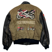 Veste en cuir - Kawasaki - Marron