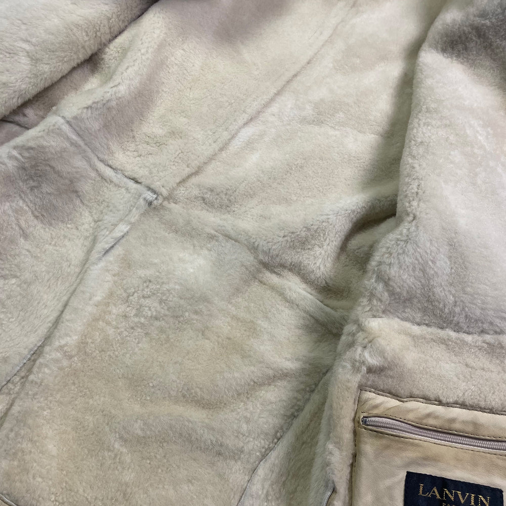 Veste en cuir - Lanvin - Beige