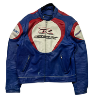 Veste en cuir - Suzuki - Bleu