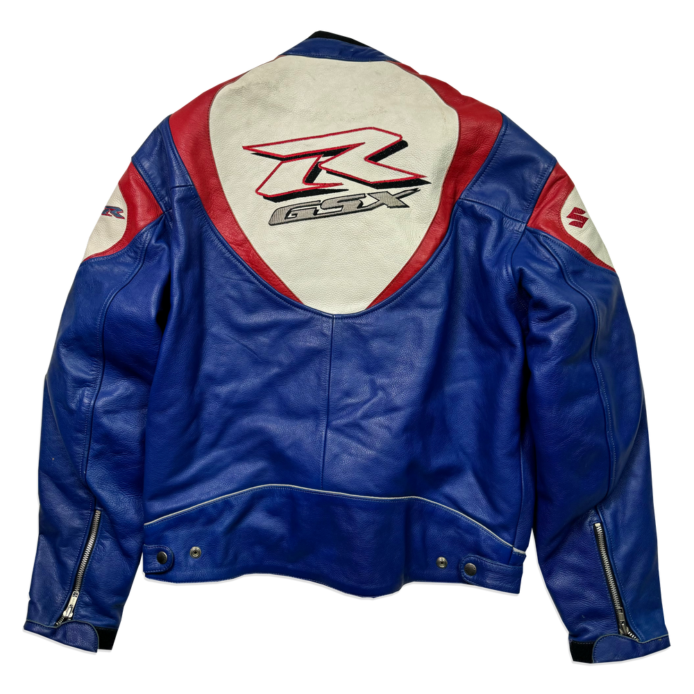Veste en cuir - Suzuki - Bleu