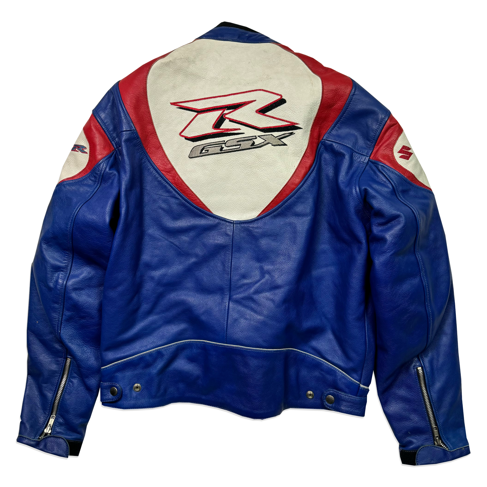 Veste en cuir - Suzuki - Bleu