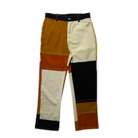 Pantalon - Patchwork - Beige