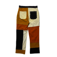 Pantalon - Patchwork - Beige