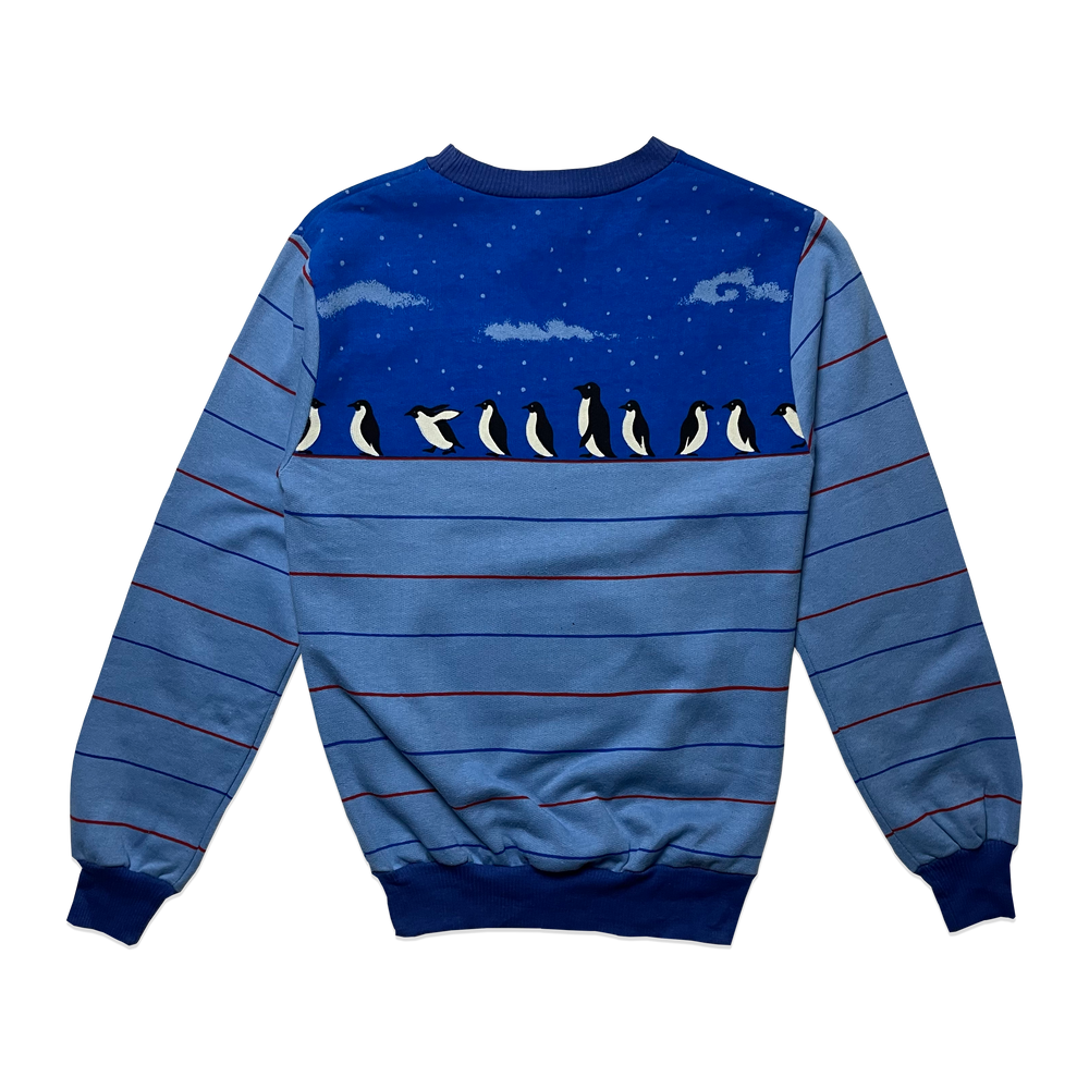 Sweatshirt - Pinguin - Bleu
