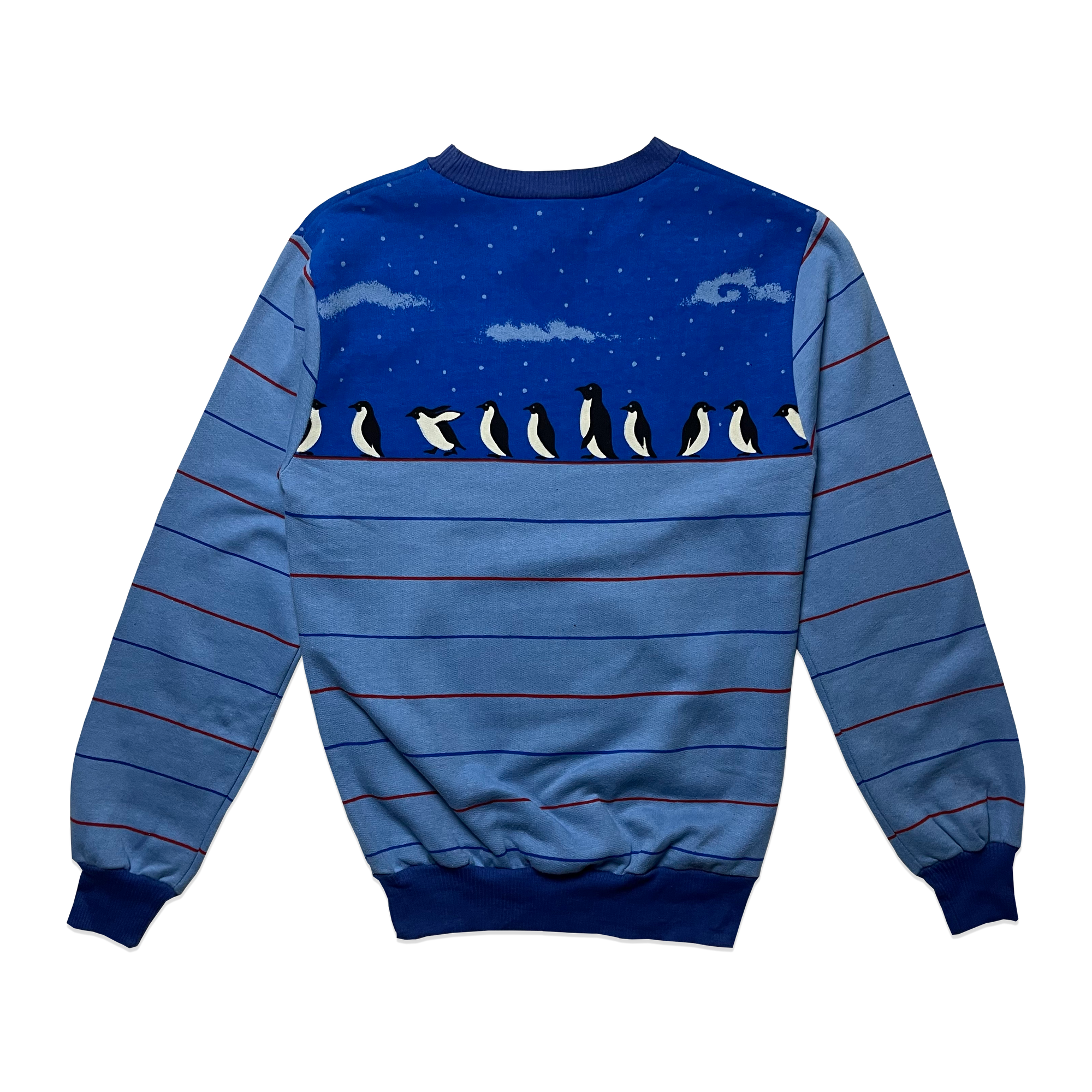 Sweatshirt - Pinguin - Bleu