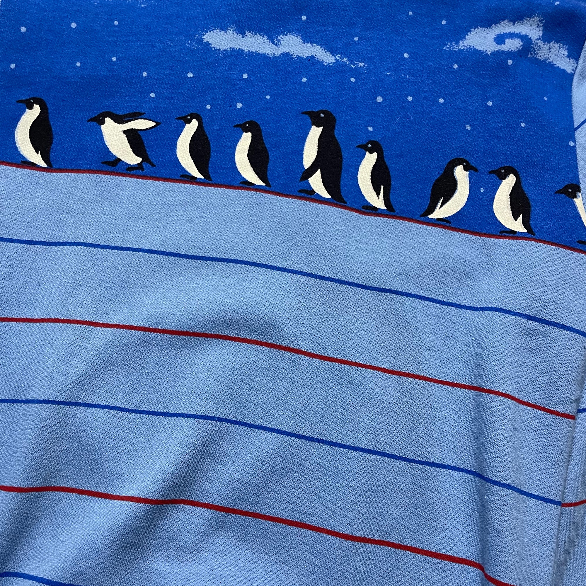 Sweatshirt - Pinguin - Bleu
