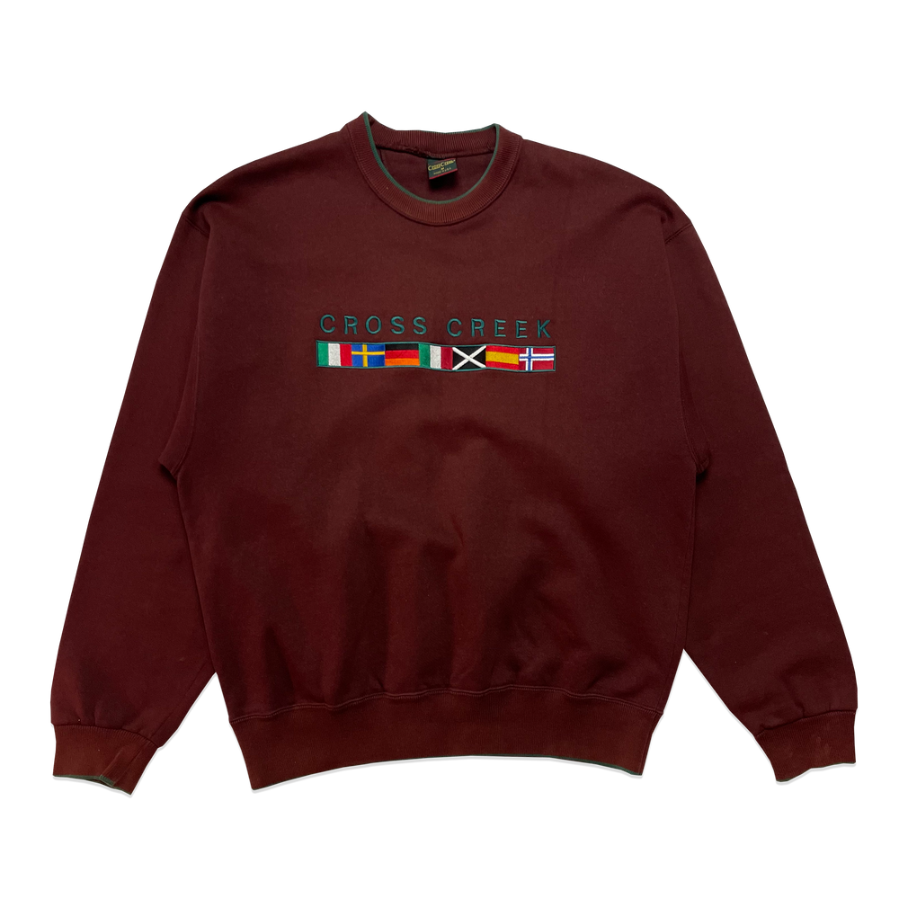 Sweatshirt - Cross Creek - Bordeaux