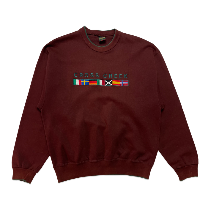 Sweatshirt - Cross Creek - Bordeaux