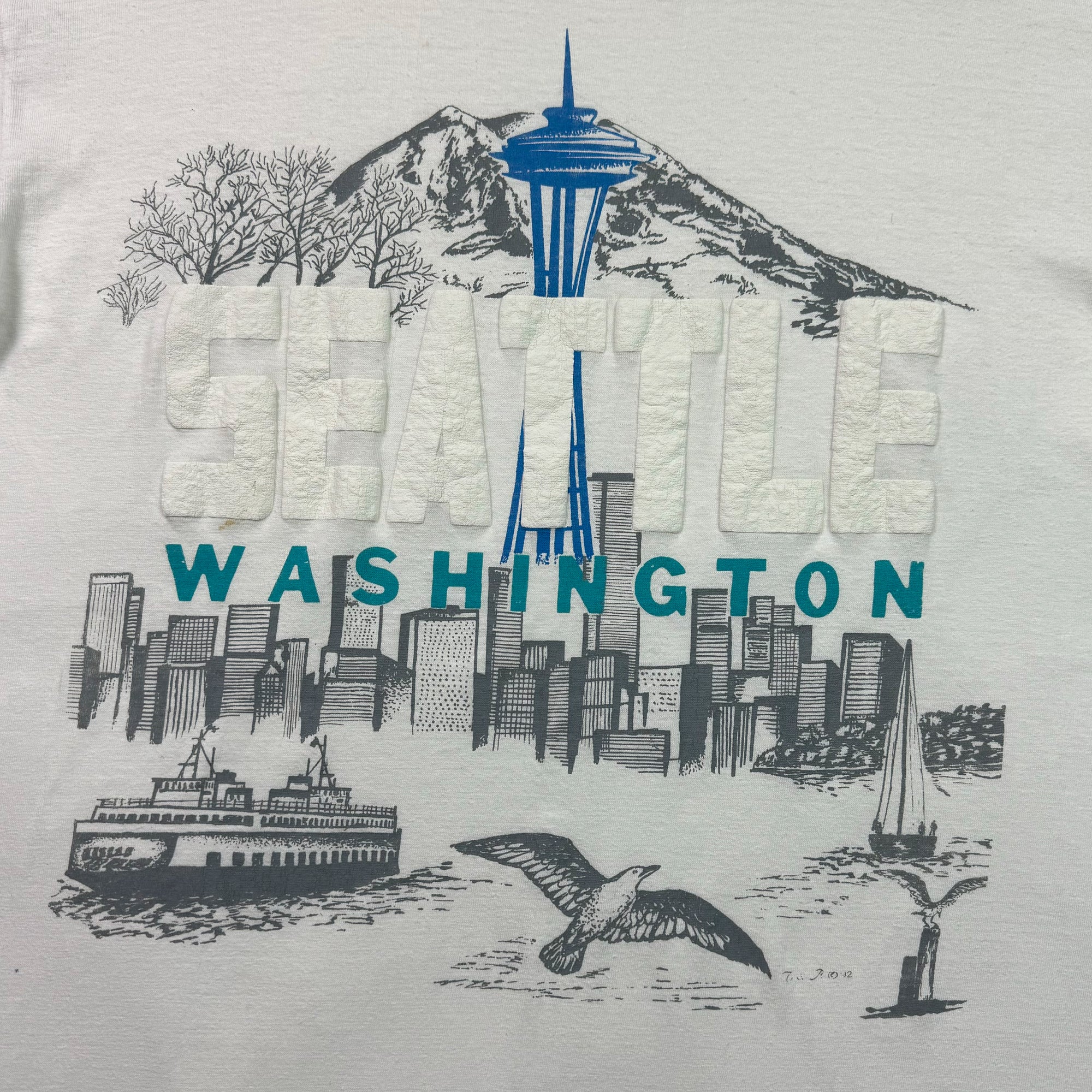 T-shirt - Seattle Washington - White