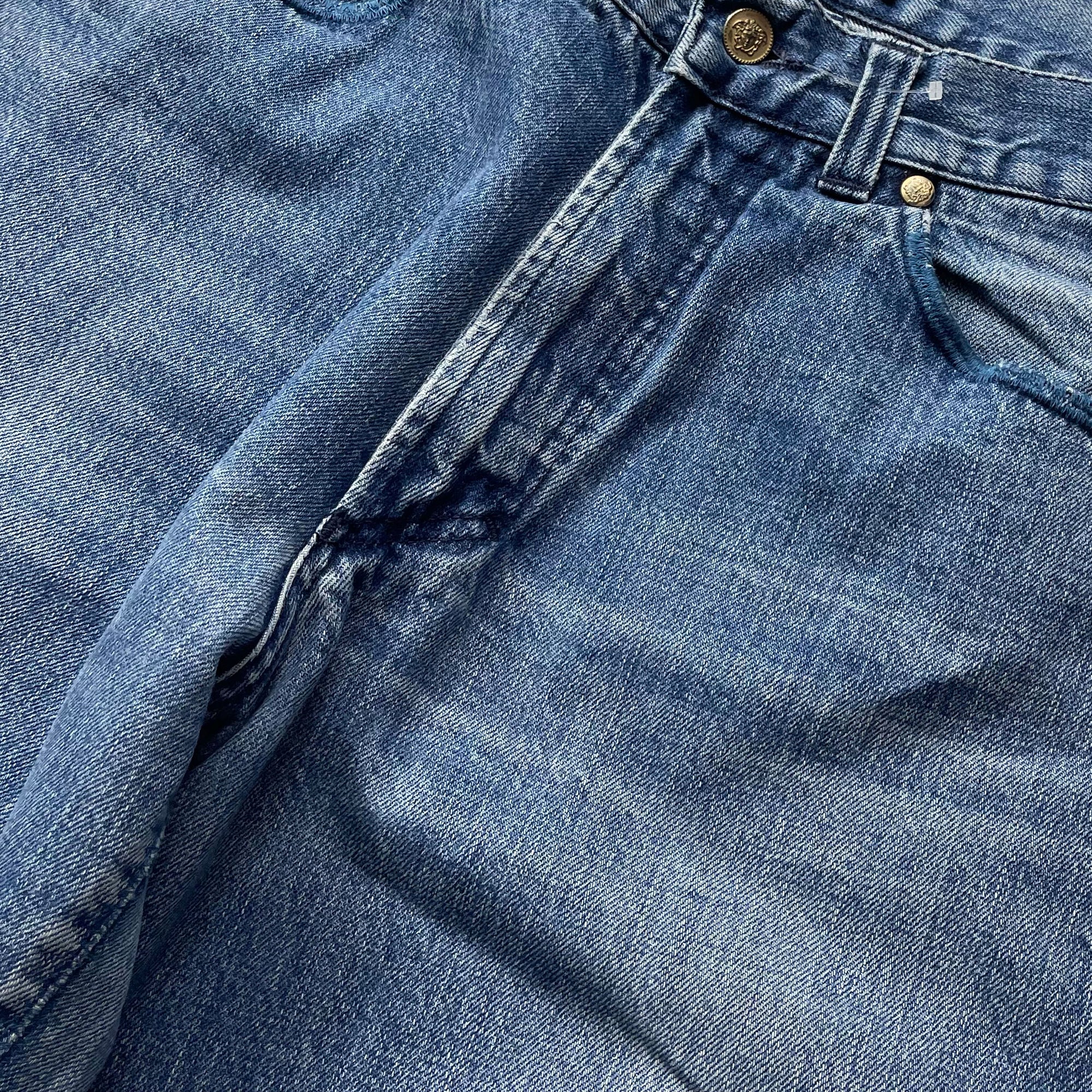 Pantalon Denim - Versace - Bleu