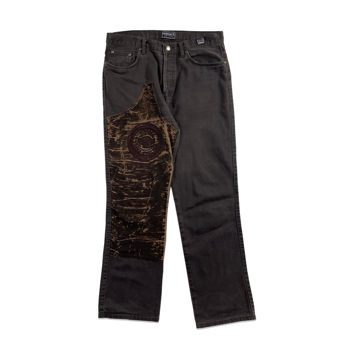 Pantalon Denim - Versace - Marron