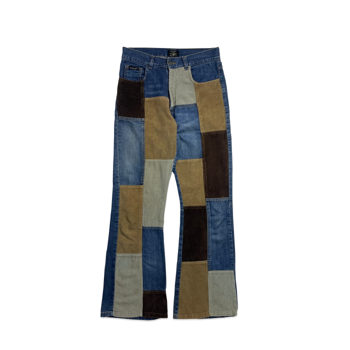 Pantalon Patchwork - Bleu