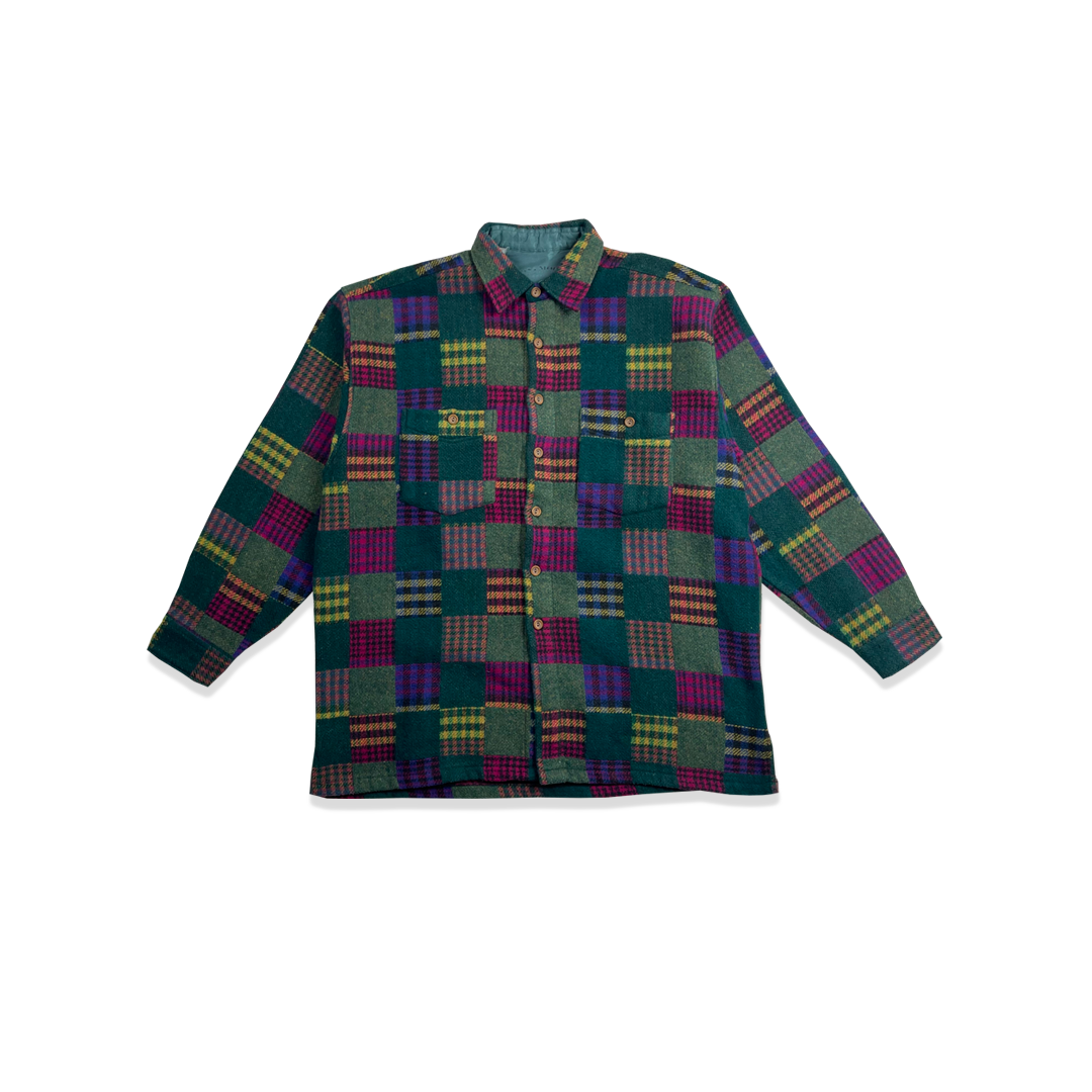 Chemise Patchwork - Vert