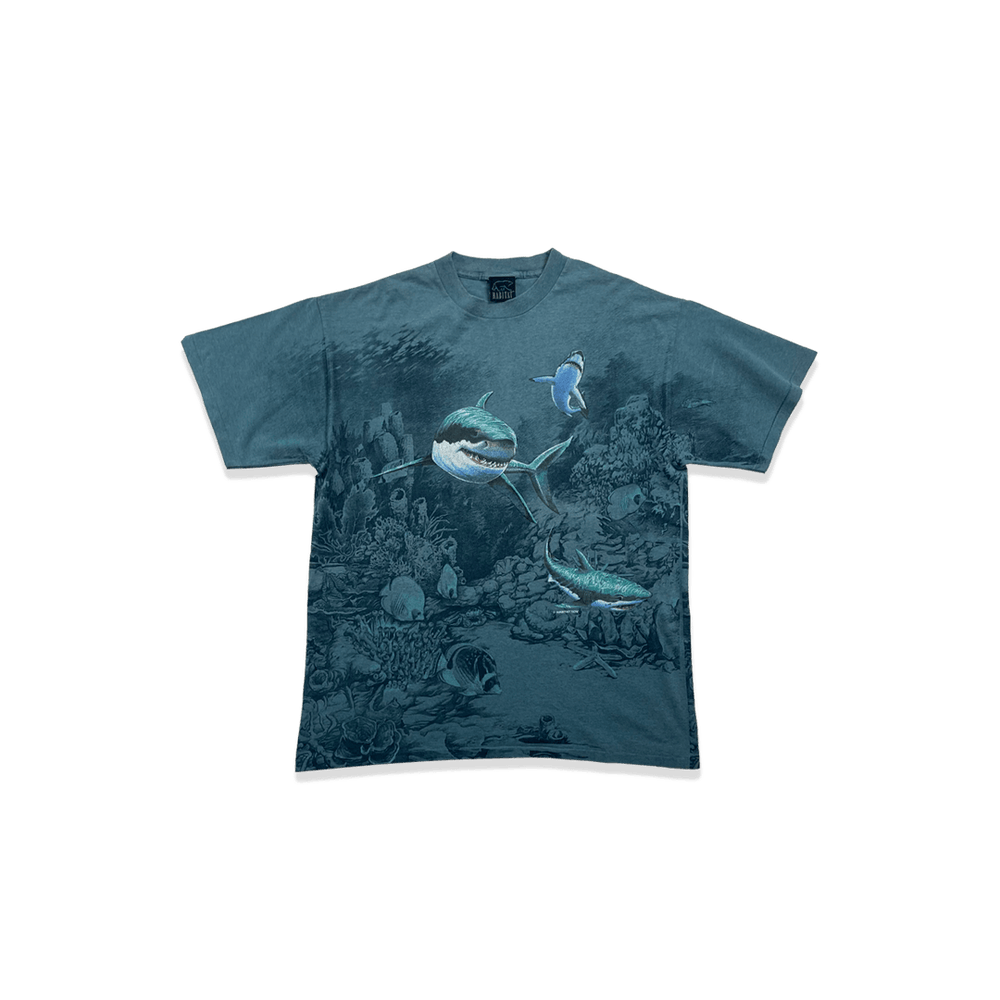 T-shirt - Requin All Over - Bleu
