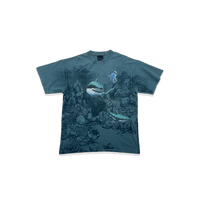 T-shirt - Requin All Over - Bleu