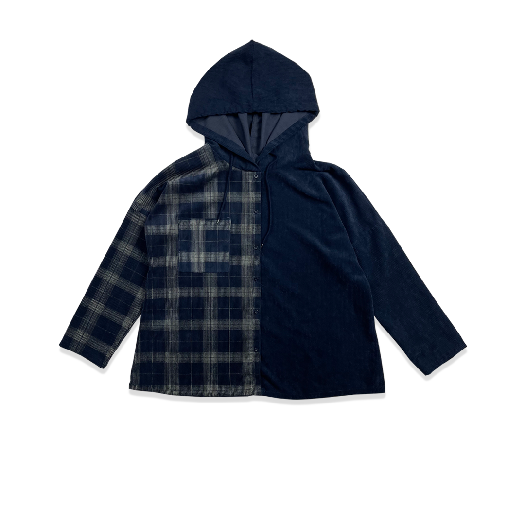 Chemise - Capuche - Bleu