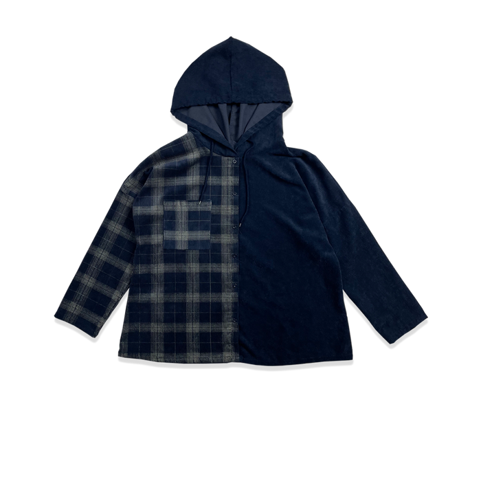 Chemise - Capuche - Bleu