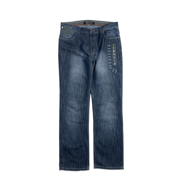 Pantalon Denim - Versace - Bleu