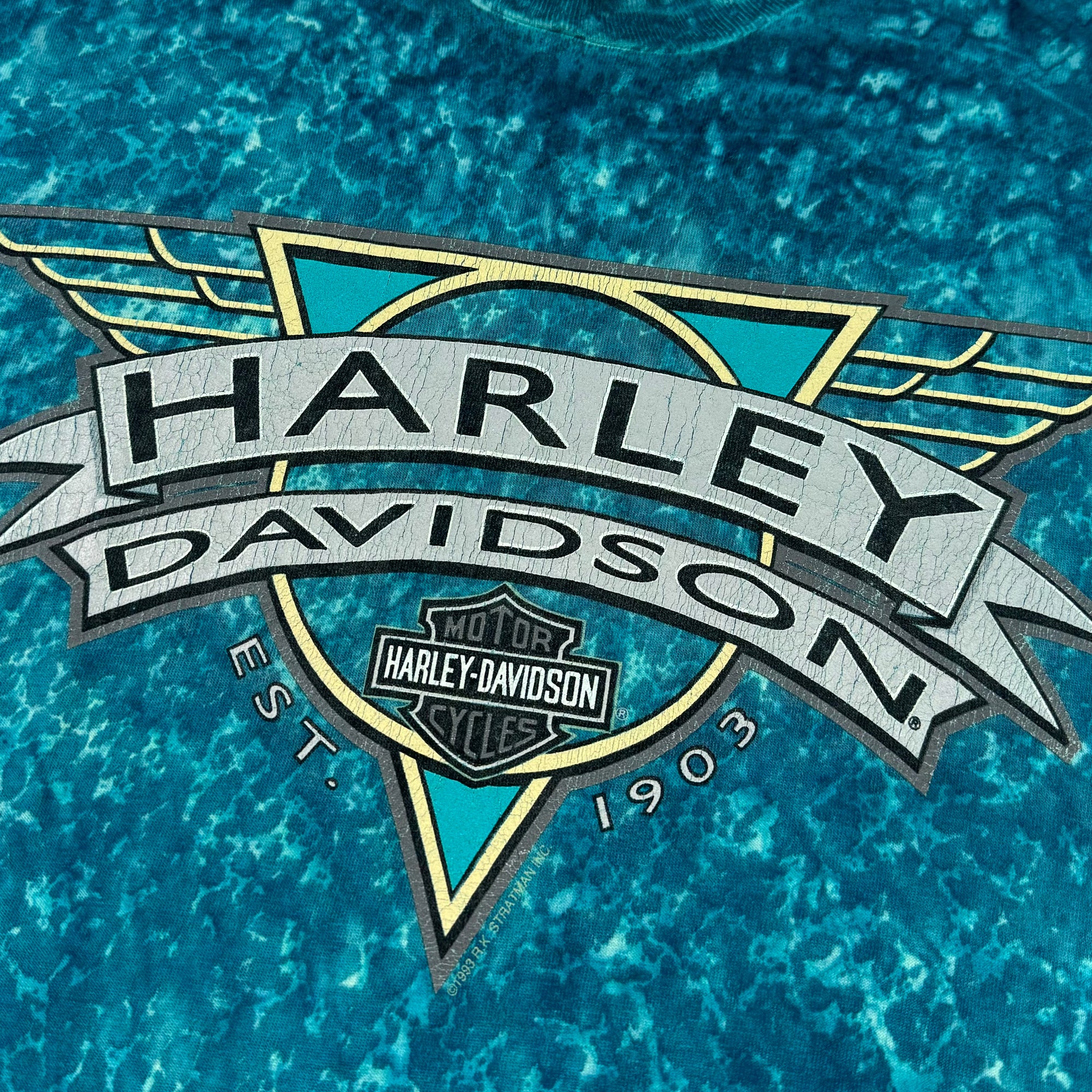 T-shirt - Harley Davidson - Blue