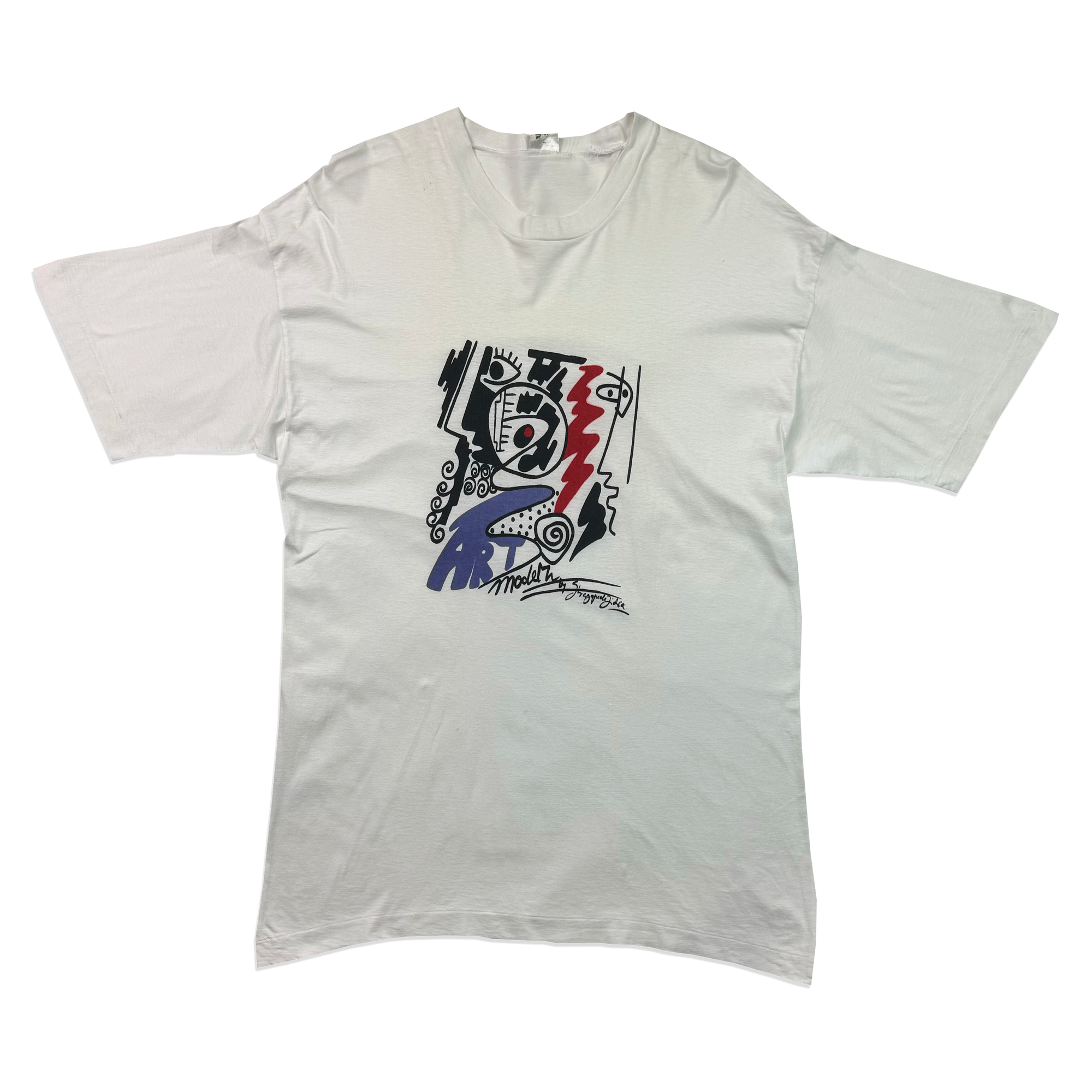 T-shirt - Modern Art - White